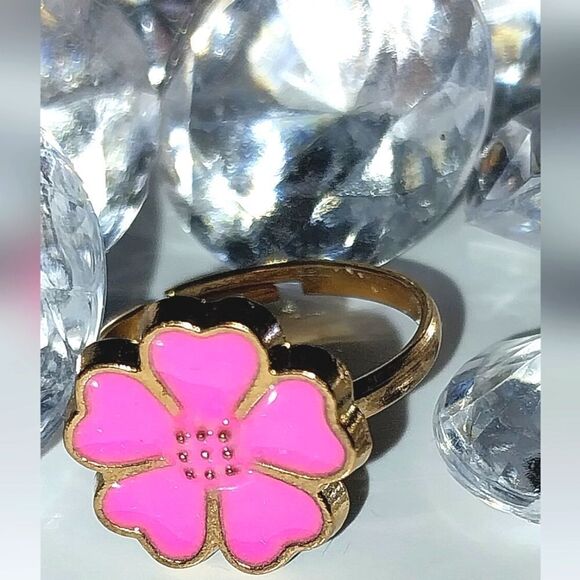 Super cute girls jeweled adjustable ring - Picture 1 of 6